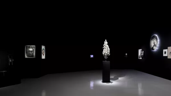 " - Jean-Luc Verna, vous n'êtes pas un peu beaucoup maquillé?- Non"? Exposition du 08 .02 au 7.10.2023. ©Jean-Luc Verna, galerie Air de Paris, galerie Ceysson et Bénétière, galerie Espace à vendre. Photos © Valérie Servant.