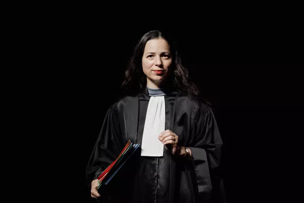 photo du spectacle Non lieu, avocate sur scène