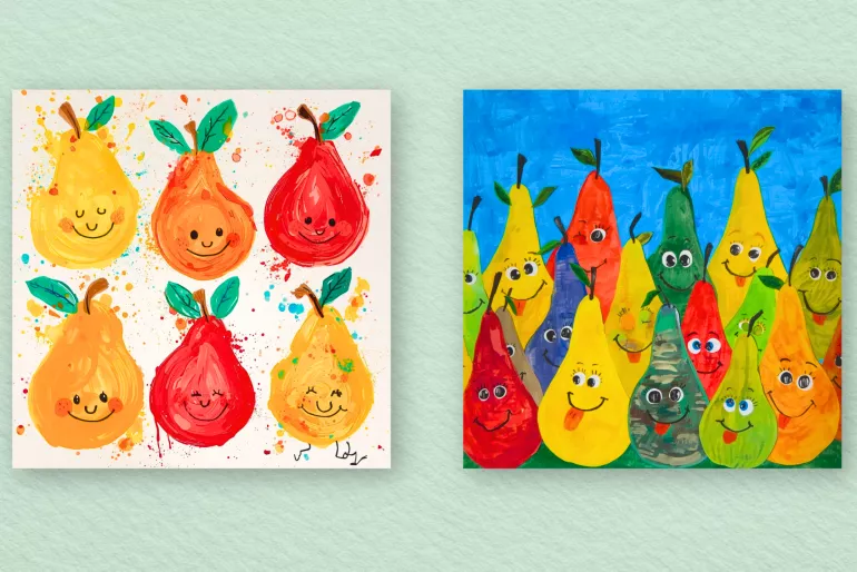 Peindre les poires - initiation à la nature morte avec Willow Baulf