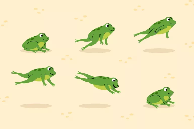 Les grenouilles acrobates