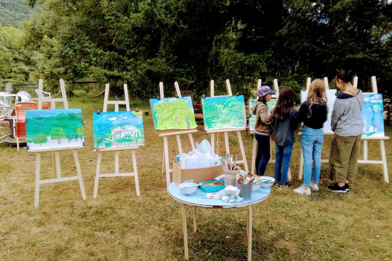 ATELIER PEINTURE SUR CHEVALET