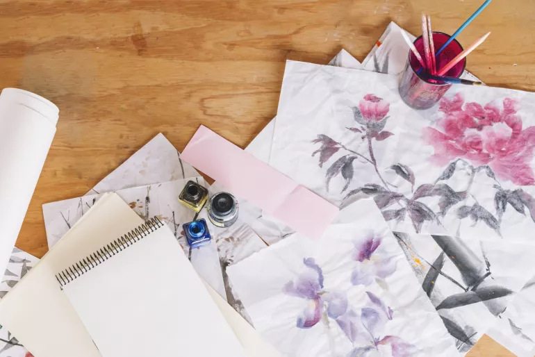 La visite d’exposition Bertrand Mandico et l’atelier  Papiers créatifs 