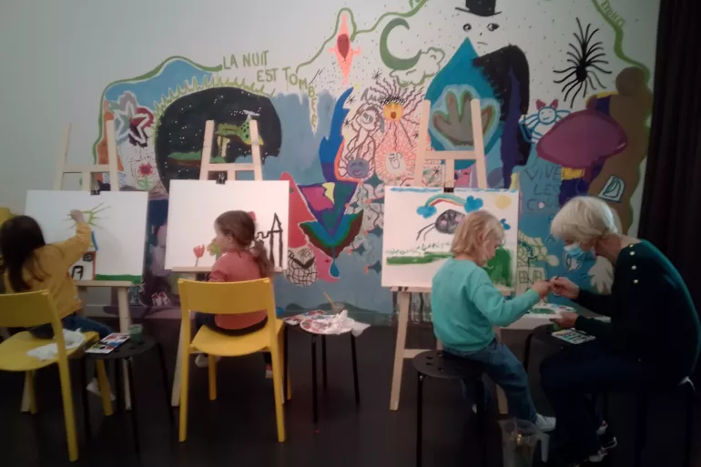 ATELIER PEINTURE SUR CHEVALET